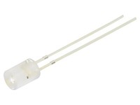 2X OSW5DK5GA1B-5V Led 5Mm Kaltweiß 1120-1560Mcd 100° Front: Flach 5V -30-85°C Op