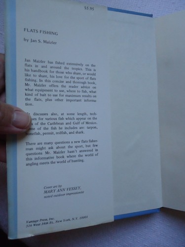 FLATS FISHING BY JAN S MAIZLER (1977, HARDCOVER W/ DJ) 1ST EDITION BOOK - Bild 2 von 6