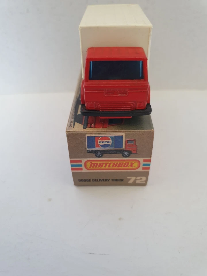 MATCHBOX SUPERFAST MB-72 DODGE DELIVERY TRUCK PEPSI ORIGINAL BOX - Image 3 of 4