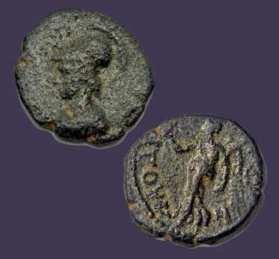 Archaios | Greek Phyrgia Laodikeia Athena / Nike  ΛΑΟ Ι-ΚΕ -Ν | AE | i36.14