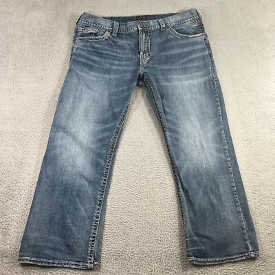 Silver Jeans Zac 43x29 Light Wash Denim Y2K Hip Hop Skate