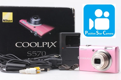 🎦VIDEO👀[Near MINT] Nikon Coolpix S570 Digital Camera From JAPAN