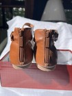 Womens Sandals Breckelle's Brown 8.5  Ruby Gladiator Flats Gold Accents Shoes — photo 7