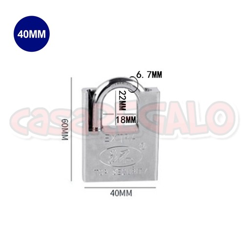 3pcs Padlock Extra Heavy Duty Lock Mechanism Anti-Rust Secure - Picture 11 of 13