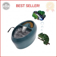 Reptile Chameleon Waterfall Drinking Fountain, Food Bowl Water Cantina Dripper F