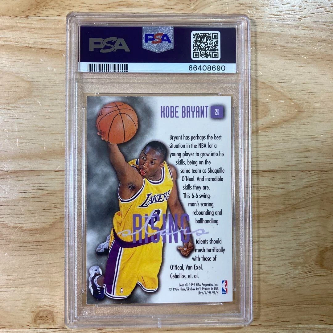 1996 Ultra Rising Stars #2 Kobe Bryant Rookie PSA 9 MINT with Free 