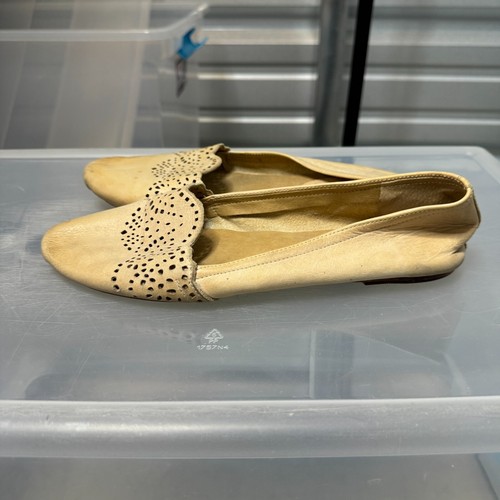 Latigo Ballet Flats Womens Size 10 Beige 100% Leather Slip On Betsi Bohemian - Picture 6 of 10