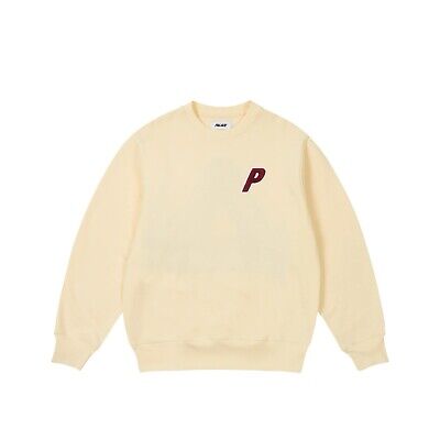 Brand New Palace Chenille Tri-Ferg Crew - Soft White - Size Brand New Palace Chenille Tri-Ferg Crew - Soft White - Size