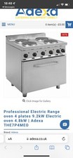  1 x Professional Electric Cooker 6 plates 13.8kW Cabinet base | Adexa THE7P6M
