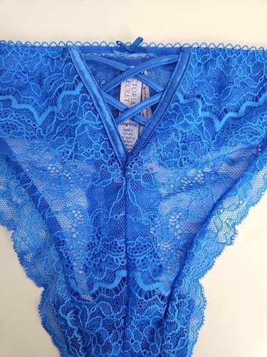 Vintage Victoria's Secret Dream Angels Lace Thong Panties Size XXL - Picture 2 of 5