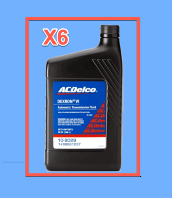 6 Quarts GMC OEM Automatic Transmission Fluid ATF AcDelco Dextron