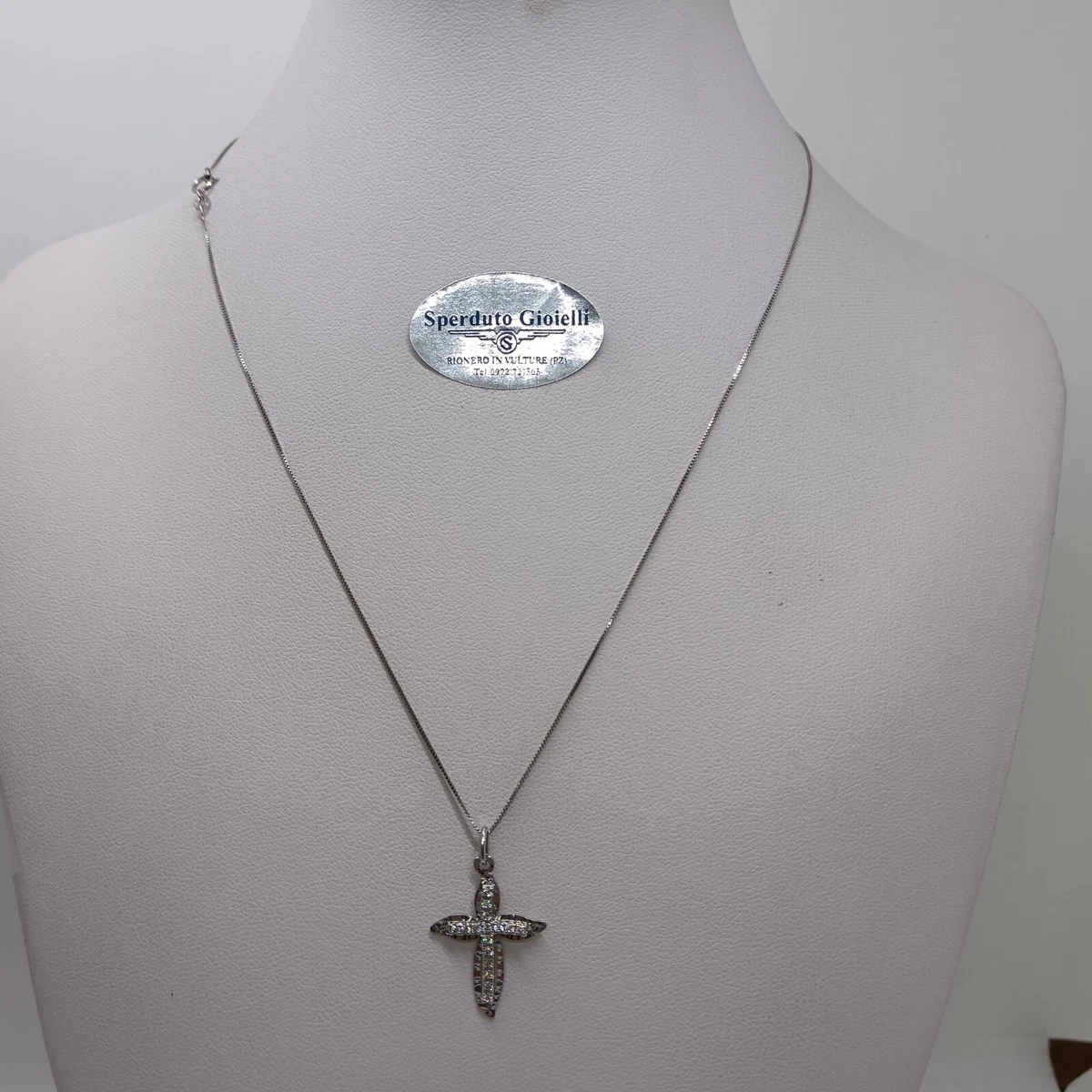Pendentif Croix Ancien En Or Jaune 14 Carats Et Grenats - Monture Argent, Réf MP2258, Occasion