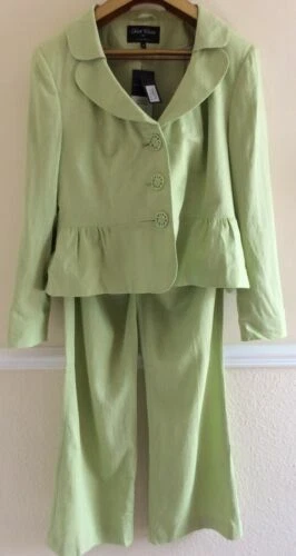 Linen Patternless Trouser Suit Suits & Suit Separates for Women
