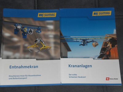 SUMAG Heukran, Krananlagen, Entnahmekran Prospekte ( Schweiz 179 )