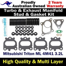 Permaseal Turbo&Manifold Stud & Gasket Kit For Mitsubishi Triton ML 4M41 3.2L