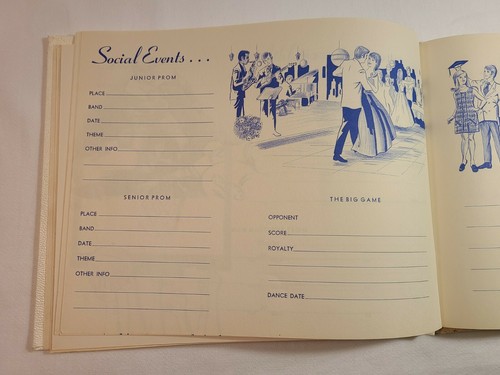 Vintage Midcentury School Days Memories Autographs Book - USA -Blank Unused - Picture 9 of 11