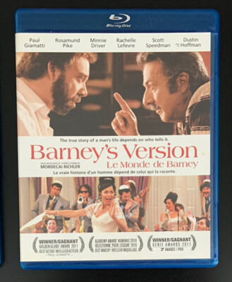 Barneys Version (Bluray, 2011) *CDN SELLER*