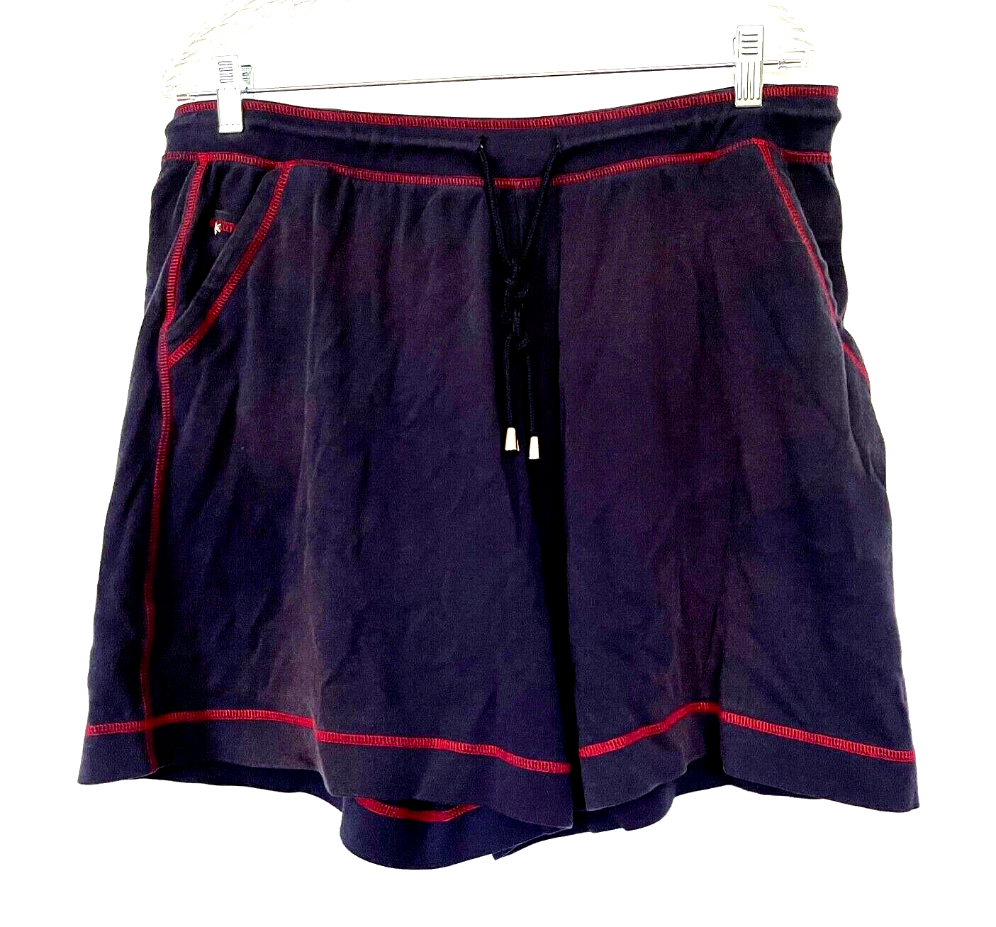 Ladies White Stag Cot/Poly Knit Shorts Set (Baseball Style), Overstitiched,  XL | eBay