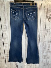 SEVEN 7 Premium Denim Flare High Rise Jeans Blue Sz 12