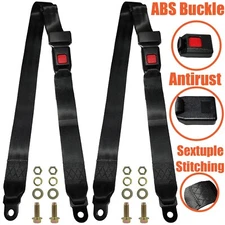 Universal Lap Seat Belt 2 Point Adjustable Safety Seat Belt for Go Kart Club Go