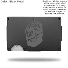 Custom TOXIE HEAD Laser Engraved Wallet - Pick A Wallet Color