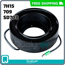 New A/C Compressor Coil Sanden SD708, 709, 7H15 - 12V