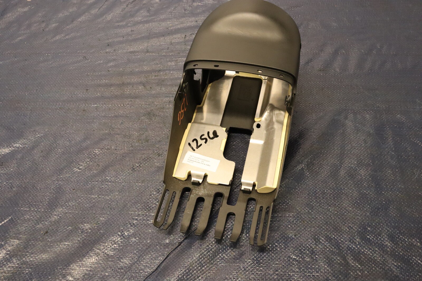 2012 AUDI R8 5.2 QUATTRO SPYDER V10 OEM BLACK STEERING COLUMN COVER #1256