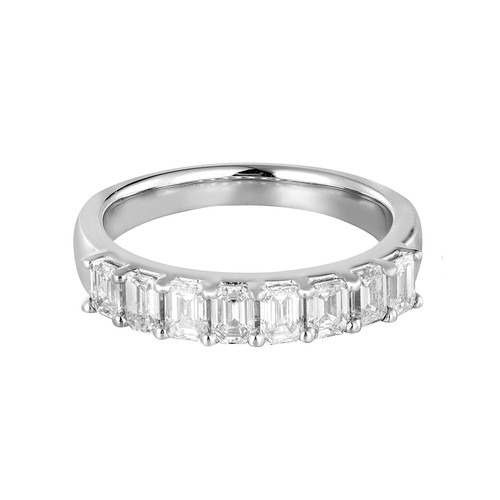 14K White Gold Lab Grown Diamond Wedding Band MZ7323