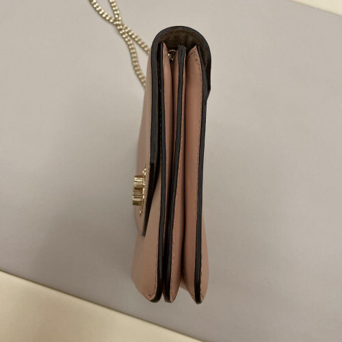 TOUS Chain Strap Shoulder Bag Pink Genuine leather limited From JAPAN◎ - Picture 5 of 12