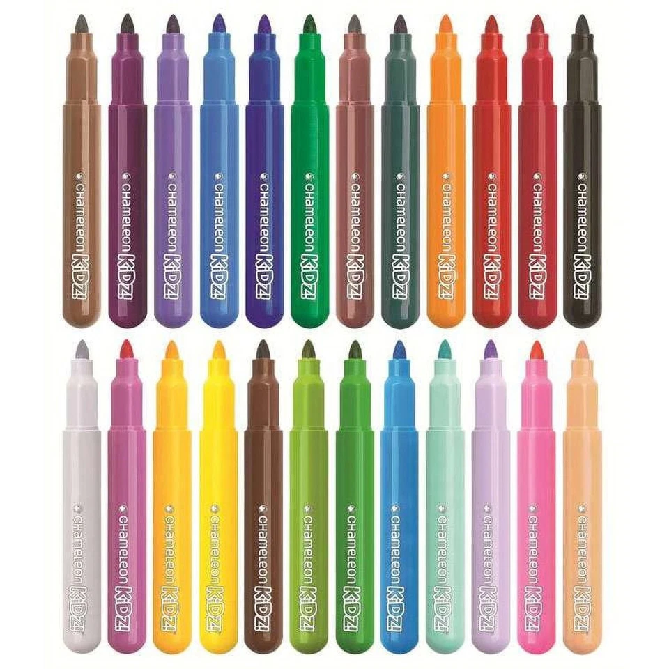 (Paquete de 4) Kit de arte de creatividad Chameleon Kidz mezcla y spray 24 bolígrafos de colores lavables Foto 4 de 4