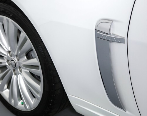 Jaguar XK & XKR Chrome Trim Enhancement for Fender Vent 2pcs set 2010 2011 - Imagen 1 de 1