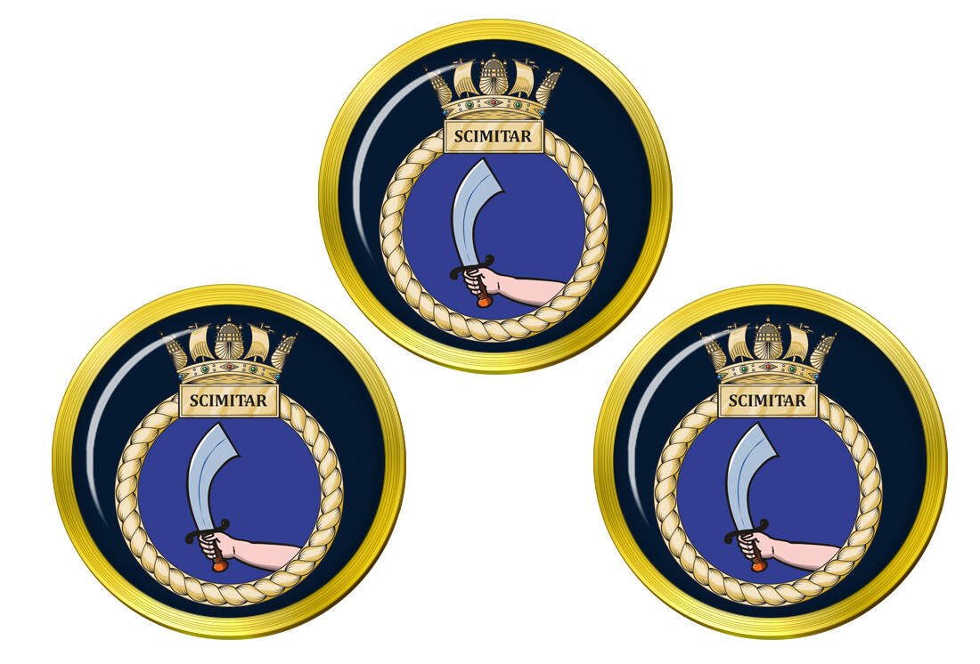 HMS Scimitar, Royal Navy Golf Ball Markers