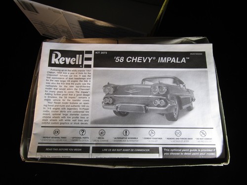 Sealed Bags Revell 1:25 Lowrider 58 Chevy Impala 2 in 1- Chevrolet - Picture 2 of 13
