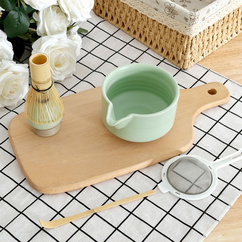 5Pcs Matcha Whisk Set with Ceramic Match Bowl Matcha Whisk Holder Bamboo⊇ - Picture 17 of 22
