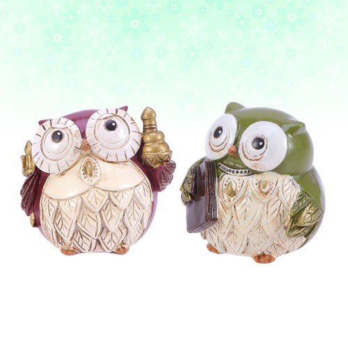 Collectible Figurine Valentine's Day Romantic Statue Resin Owl Lover Statue - 第 7/11 張圖片