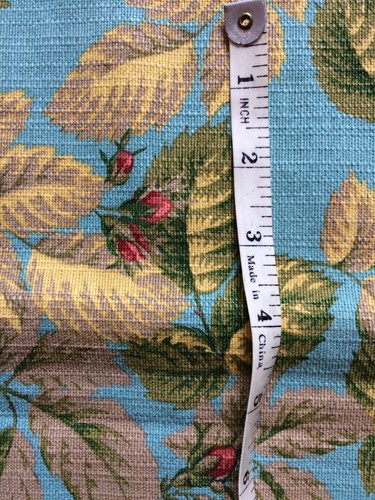 Tessuto Tappezzeria Turchese Floreale Emily di Acadamy Fabrics1,5 Metri X 1,38 W - Foto 3 di 3