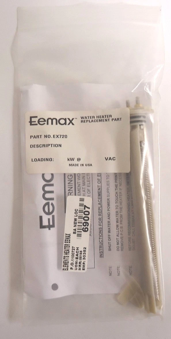 Eemax EX720 Heater Element Water Heater Replacement Part | eBay