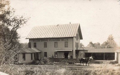 LP40 New York RPPC Postcard: Willow Grove Flour Mill Burdett NY Schuyler County