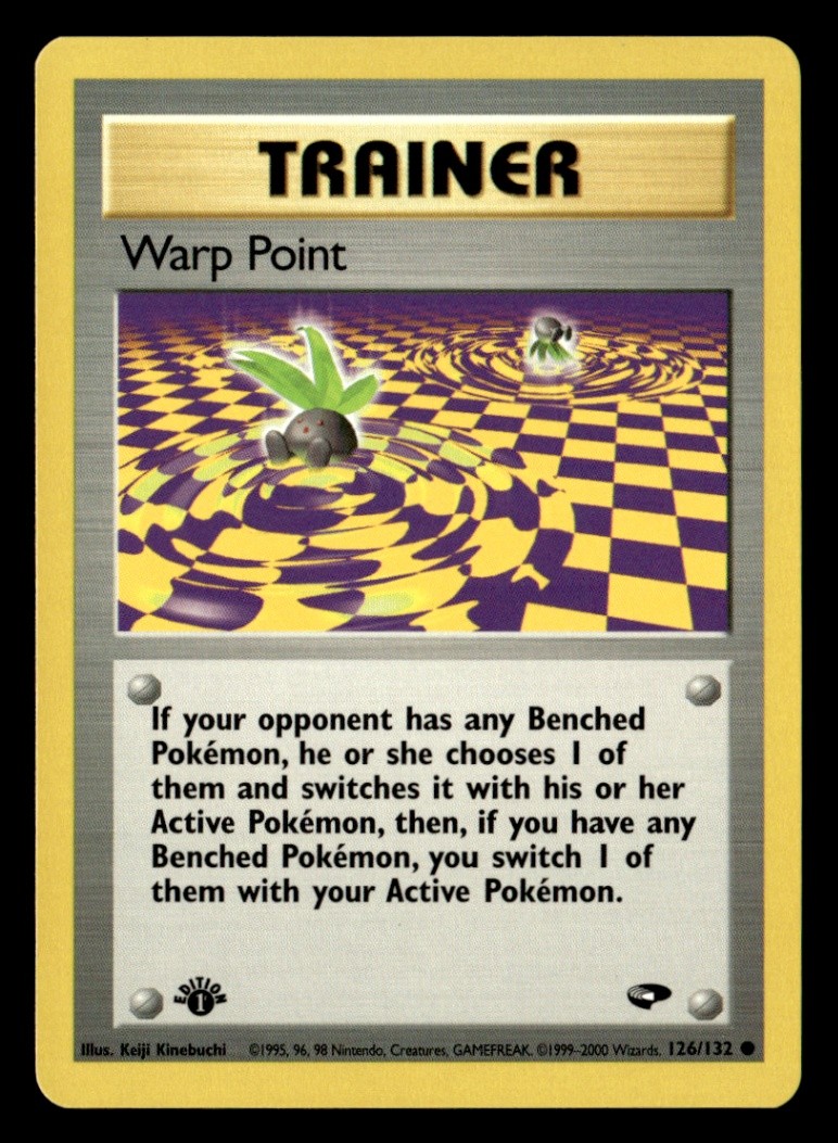 Warp Point Common 1st Edition Gym Challenge 126/132 NM Pokémon TCG
