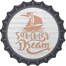 Summer Dream Novelty Metal Bottle Cap Sign