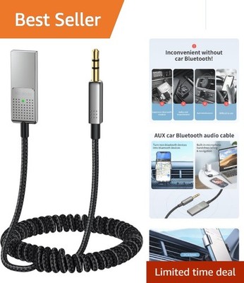 High-Quality Bluetooth Receiver 5.3 - Seamless 10M Music Streaming and Calls