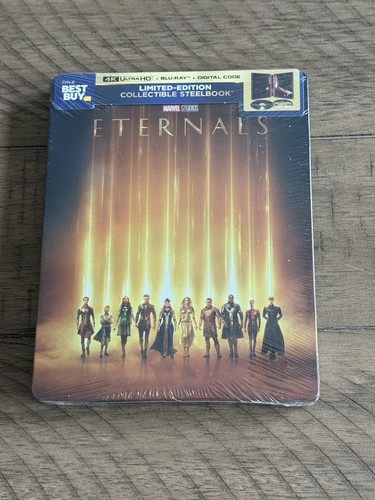 Eternals Steelbook 4K UHD + Blu-ray + Digital (Best Buy Limited Edition) Sealed