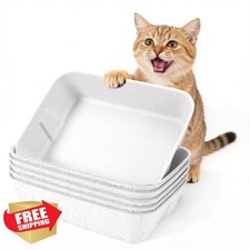 JZGMGS Disposable Litter Box Large 6-Pack