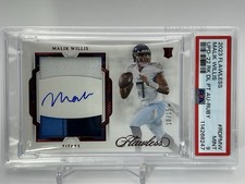 Malik Willis 2022 Flawless RC Auto Patch Ruby #/15 PSA9