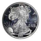 Vintage 2001 Giant Half Troy Pound Silver Eagle 6 ozt .999 Fine Silver Art Round