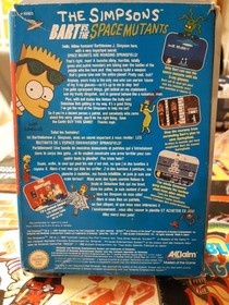 Jeu Simpsons Bart Mutants Nes Nintendo en boite complet avec notice Original FRA