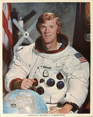 RUSTY SCHWEICKART Signed Autograph 8x10 NASA Photo..APOLLO 9 ASTRONAUT..PSA/DNA