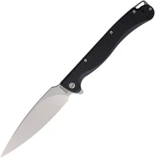 Daggerr Knives Pero Linerlock Black FRN Folding 8Cr14MoV Pocket Knife PRFBKSW