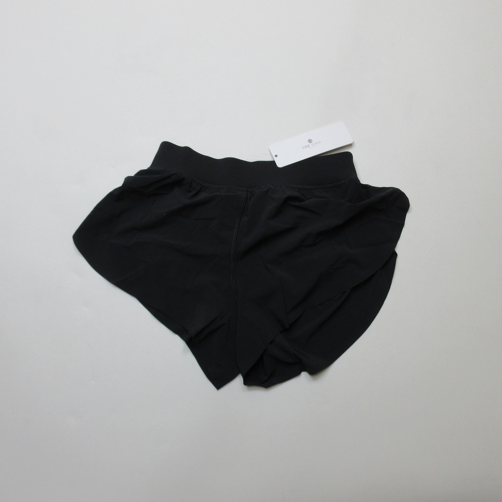 CRZ YOGA Womens Sports Shorts UK 8 Black Athletic Running Gym Yoga NWT