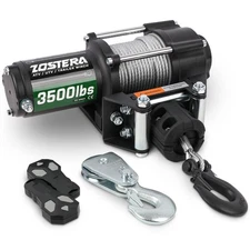 3500lbs ATV/UTV Winch Electric Boat Trailer Winch 12V, Waterproof Winch with ...